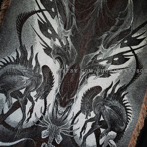 Xenomorph Queen Romulus Decorative Woven Tapestry Blanket