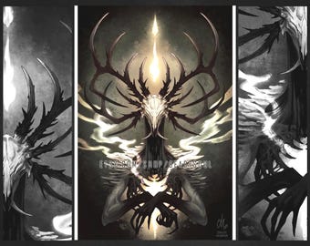Husk (Deer Skull; Art Print)