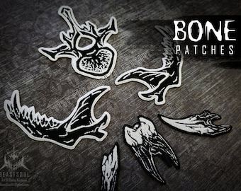 Bone Xray Horror Embroider Patches