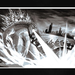 KING of the MONSTERS (Godzilla Kaiju Art Print)