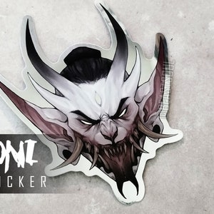 Oni Demon Metallic Sticker