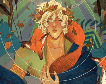 Autumn Fox Art Print: Limited Edition Illustration