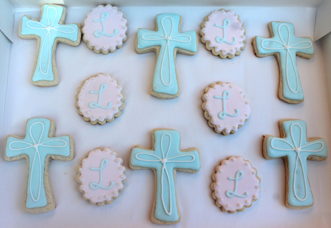 1 Doz Baptism Cookies Cookies sugar Cookiescustom Decorated Cookiespersonalized