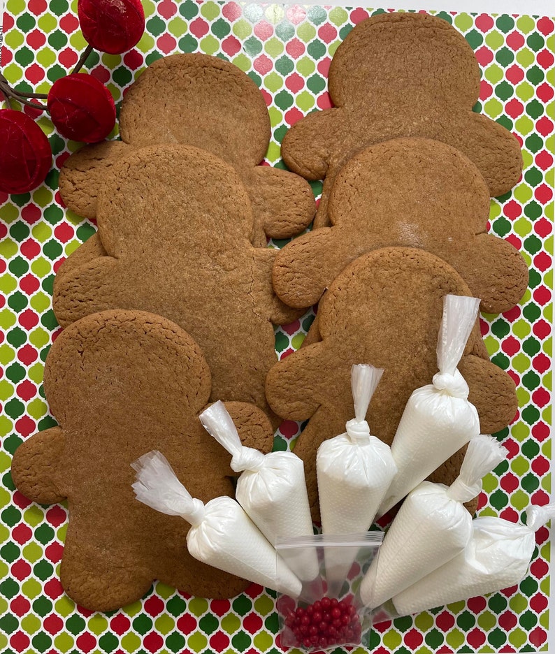 Custom Order Gingerbread Cookie Kits Etsy