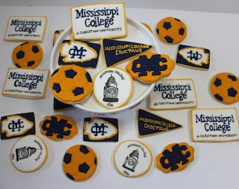 University Graduation Cookies | Personalized College Logo Decorated Cookies