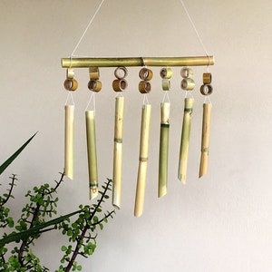 Large windchime for outdoors 14&quot; Garden gift Patio eco-friendly bamboo Decor Japanese wind chime