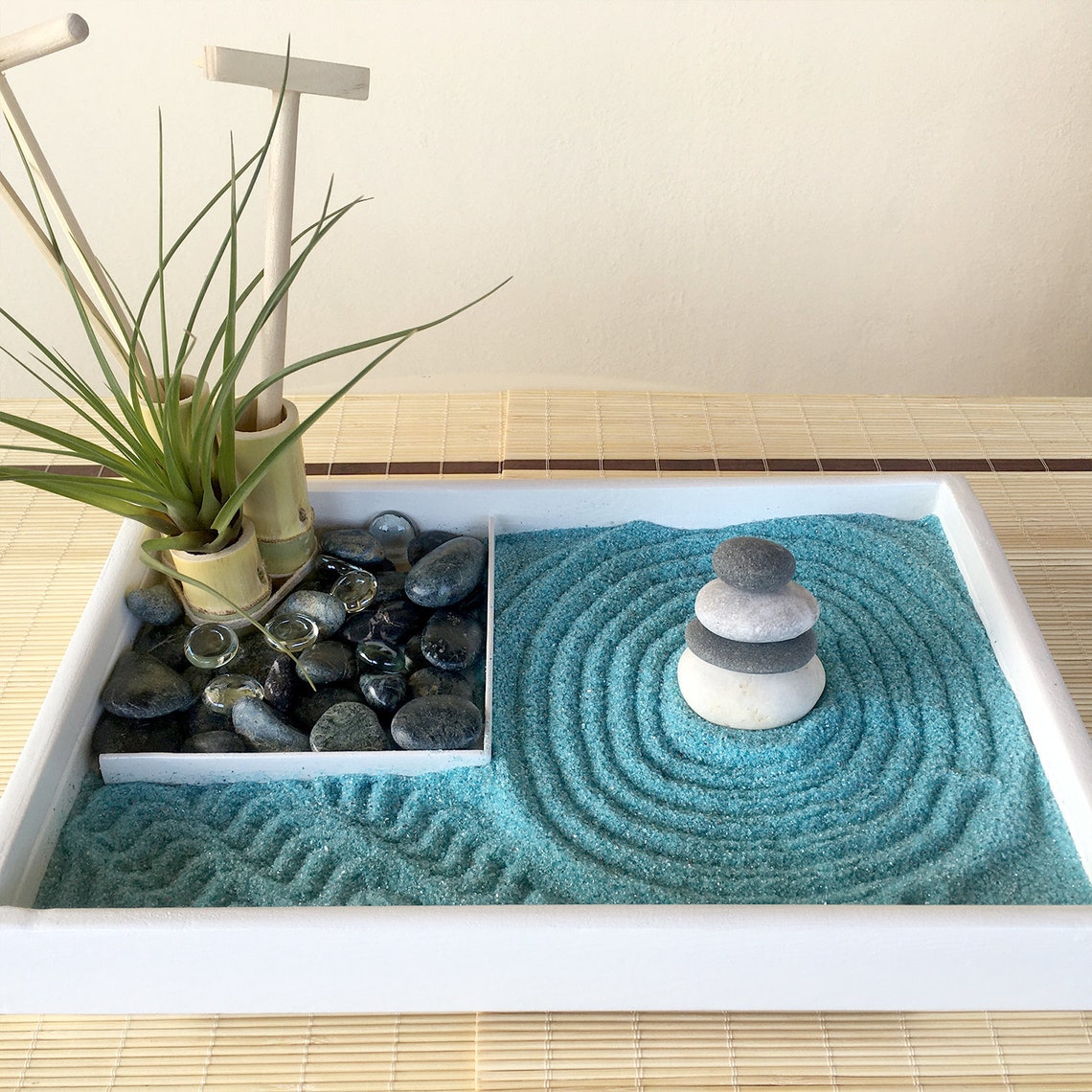Mini Chicken Zen Garden - Desk Accessory For Stress Relief, Sand Garden