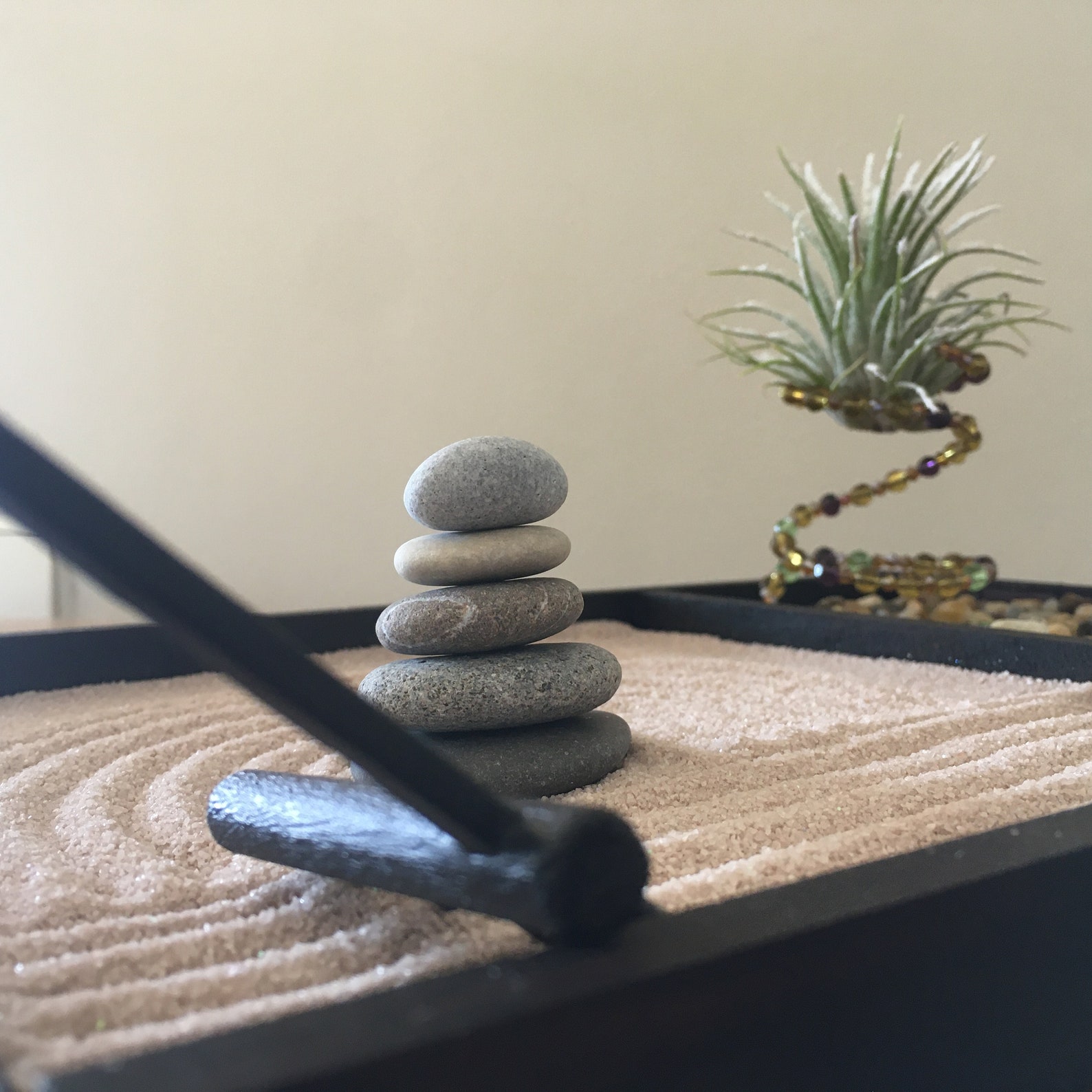 Meditation Zen Garden Kit Middle Desk Zen Garden Tray With Etsy