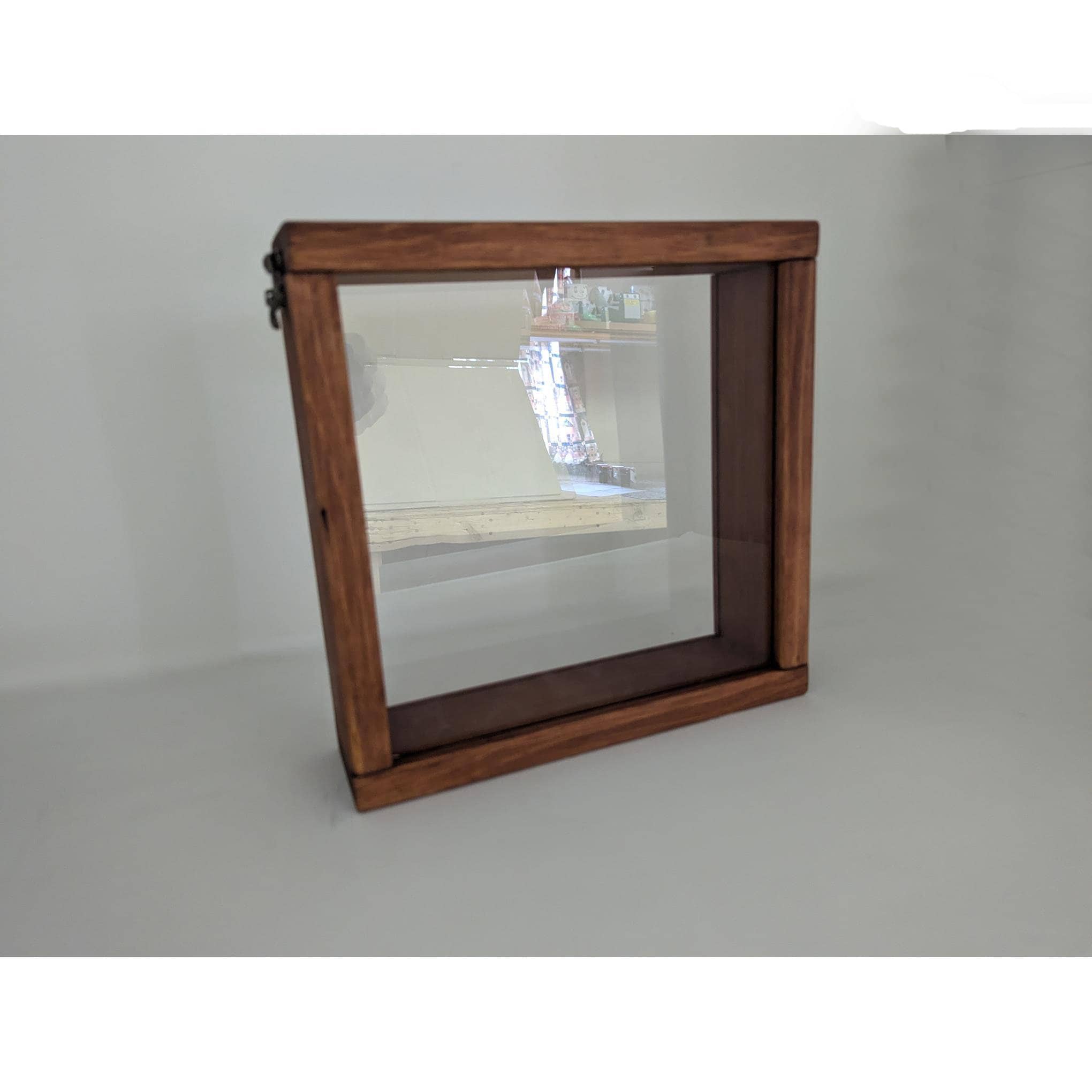 Rustic Pine Shadow Box 8x8 (inside) Double-sided Acrylic Display Case ...