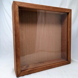 Rustic Shadow Box 18x18 (inside) - Depth and Color Options Available - Wood Frame - Perfect for Invitations, Photos, Keepsakes, Wine Corks