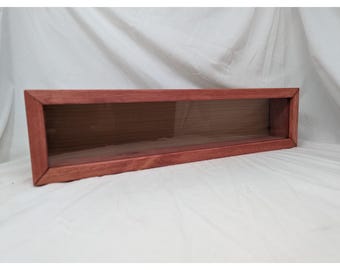Handmade Rustic Pine Shadow Box: 20x8 (inside) Display Case