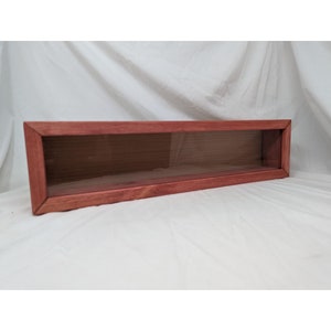 Rustic Shadow Box 28x8 - Depth and Color Options Available - Wood Frame - Perfect for your special items.