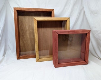 Rustic Wood Shadow Box - 10 x 12 x 4.75 outside - Special Order for JC