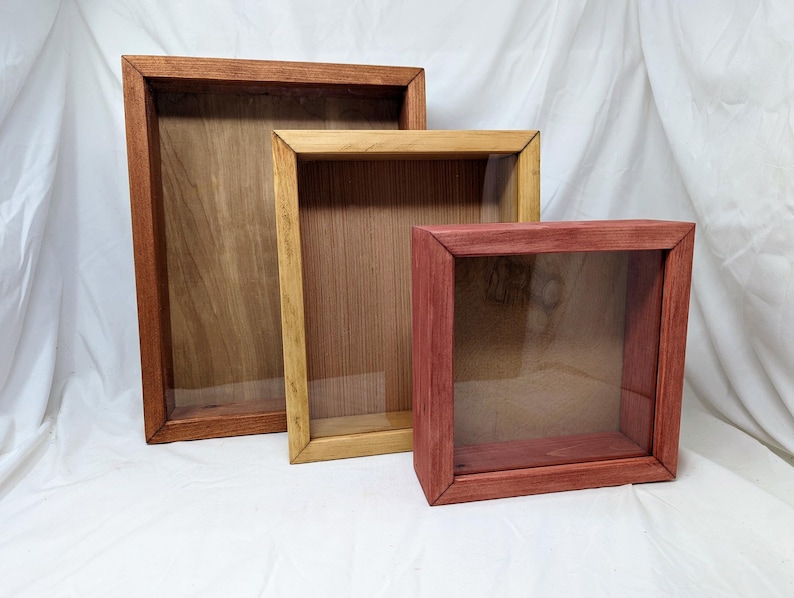 Rustic Wood Shadow Box 9x6x1.75 outside Special Order for C image 1