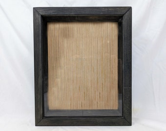 Rustic Shadow Box 11x14 - Depth and Color Options Available - Wood Frame - Perfect for Invitations, Photos, Keepsakes, Wine Corks