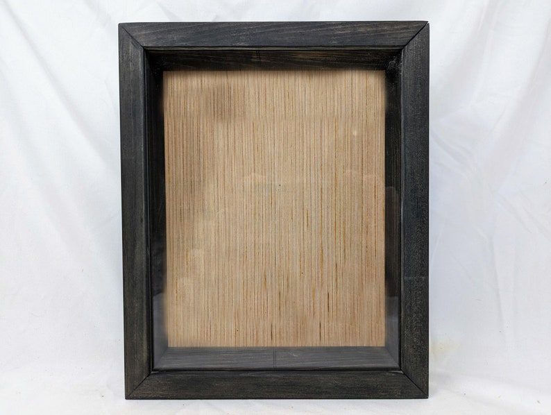 Rustic Shadow Box 16x20 Depth and Color Options Available Wood Frame Perfect for Invitations, Photos, Keepsakes, Wine Corks image 1
