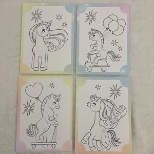 Personalized Unicorn Coloring Kit Party Favors: Custom Crayons & Pages ...