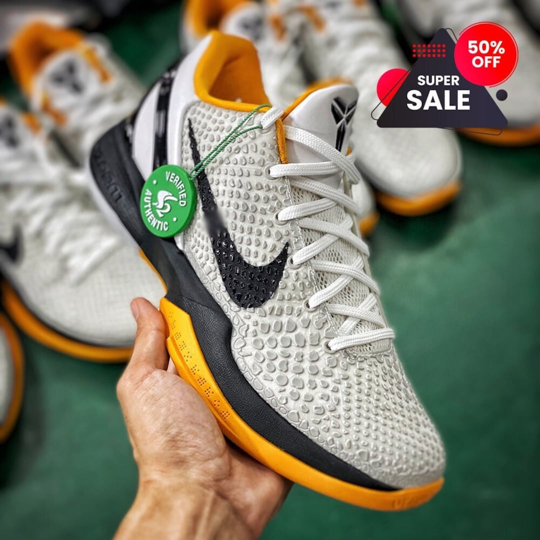 Kobe 6 White Del Sol Christmas and Black Friday Handmade
