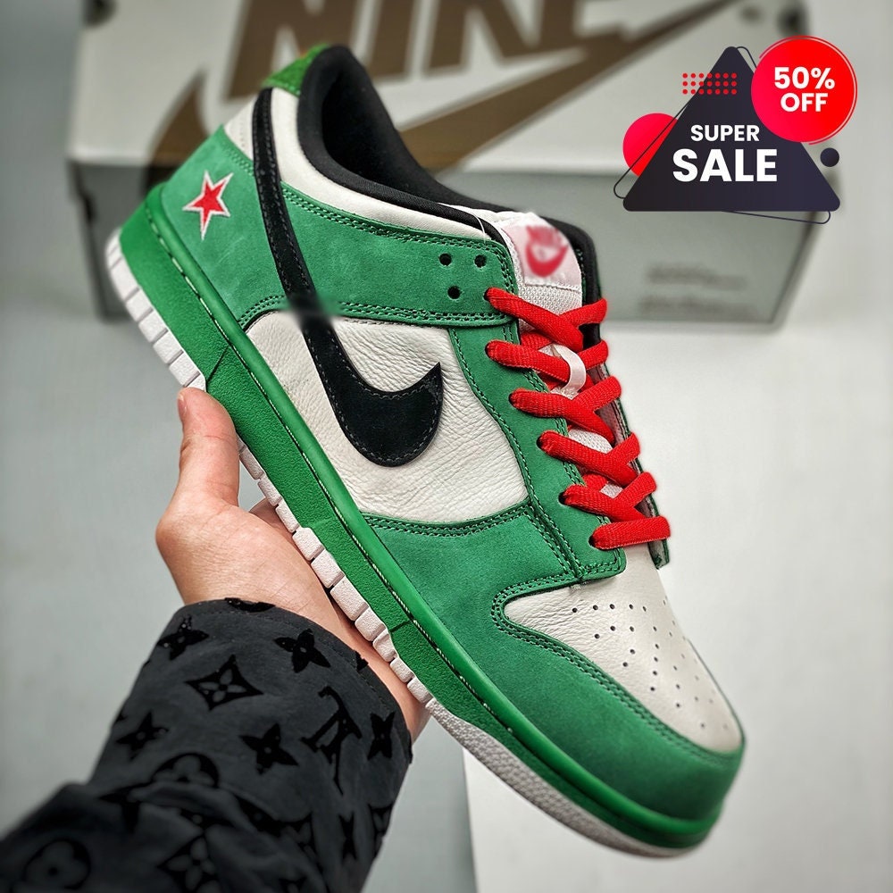Dunk Heineken Christmas and Black Friday Handmade Sneaker - Etsy