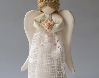 Charming Lace doll Ukrainian motanka Wedding souvenir