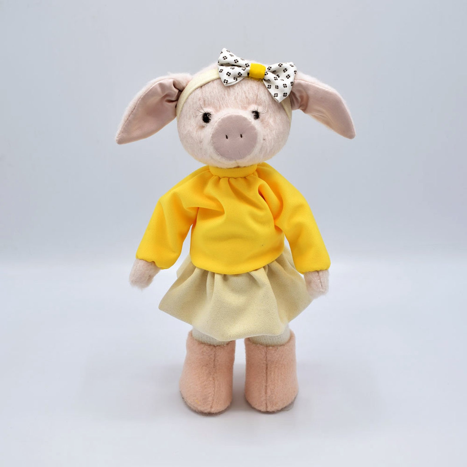 Cute Piglet Standing figure Toy One of a kind Piglet toy for Etsy