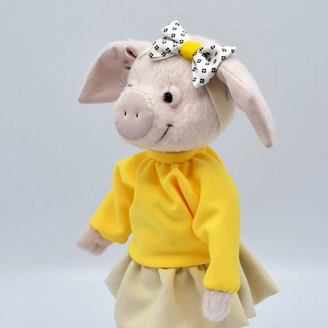 Cute Piglet Standing figure Toy One of a kind Piglet toy for Etsy