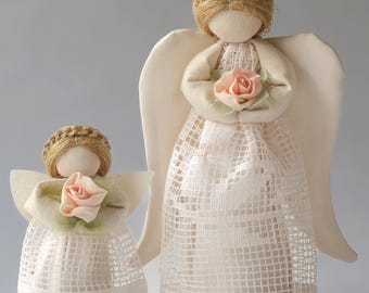 Mother and daughter Guardian angels of family and home