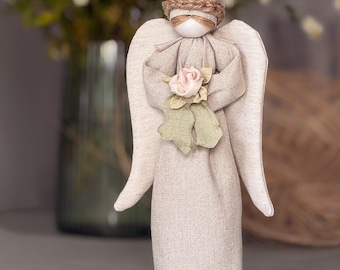 Guardian angel handmade doll Protective Christmas gift. Made in Ukraine