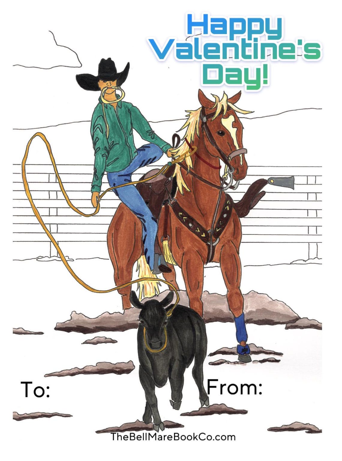 Rodeo-themed Valentine's Cards for Cowkids - Etsy
