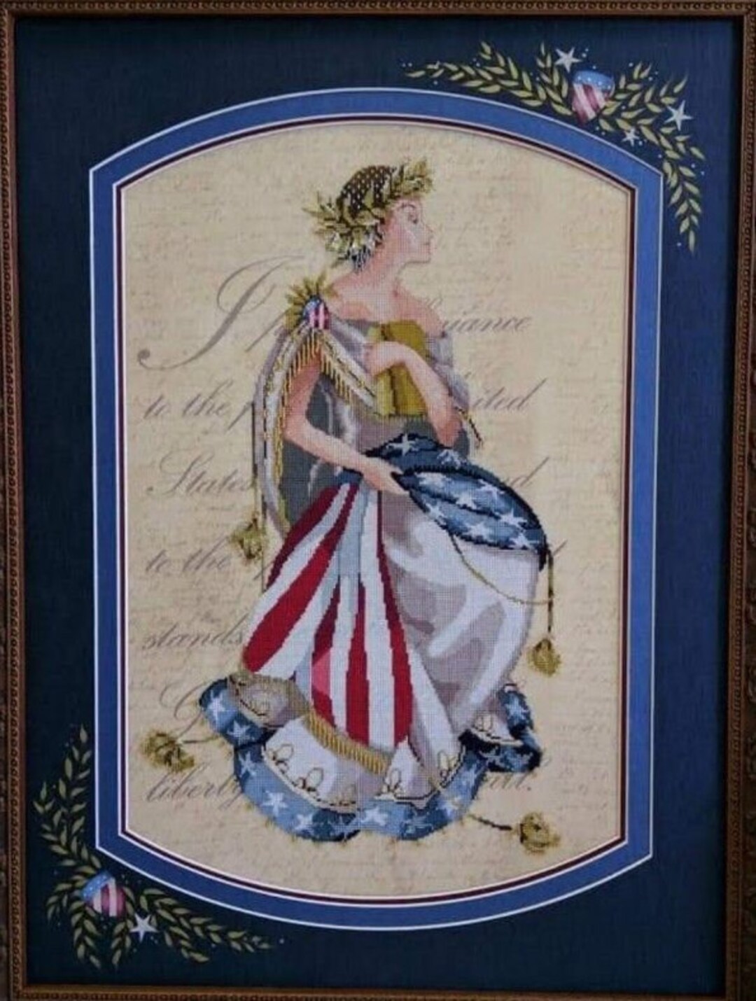 MD64 Queen of Freedom Mirabilia Printable PDF Pattern Cross Etsy