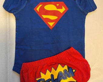 Body Bebe Superman Etsy