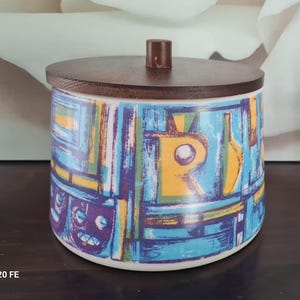 Schramberg porcelain box Majolica Elfie Stadler 60s