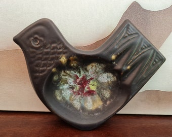 Ceramic ashtray bird Israel 60s