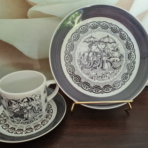 Rosenthal Björn Wiinblad Set April Porcelain 1979