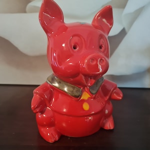 Midcentury SICA Italy money box pig ceramic Italy 60s