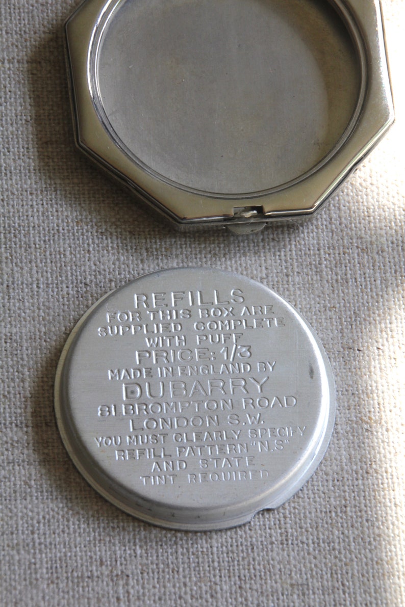 England Powder Box Alpacca Silver 50s - Etsy