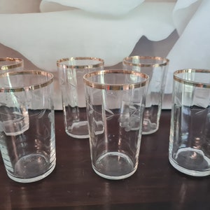 Wine glasses, wine cups, cut crystal glass from the 1950s