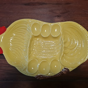 Egg plate egg plate ceramic chicken 70s