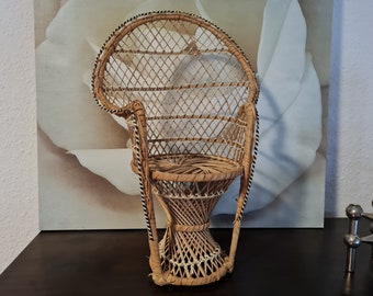 Peacock throne flower stool plant stand boho hippie 70s