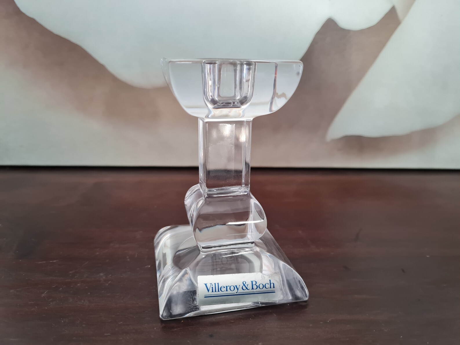 Villeroy & Boch Crystal Glass Candle Holder 80s Etsy
