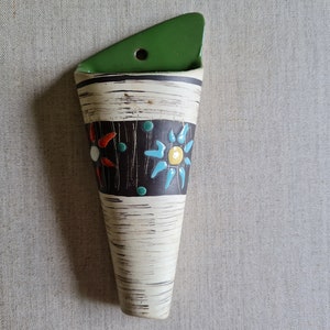 Carstens Ceramic Clay Wall Vase 50s