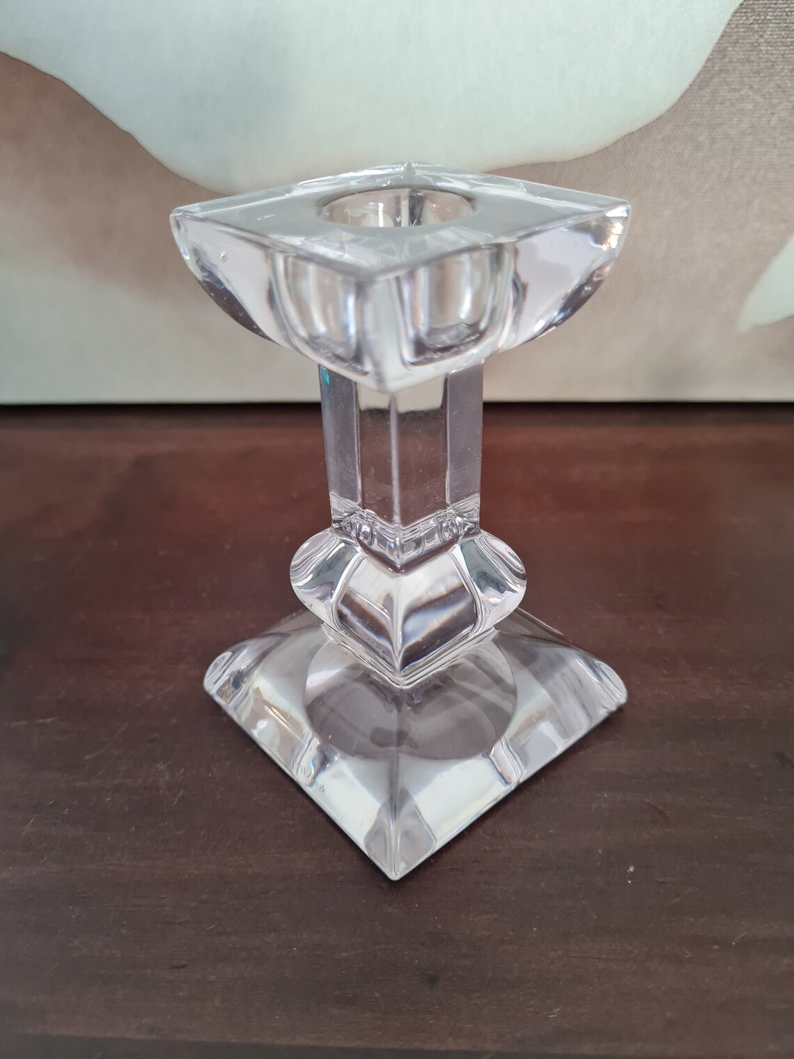 Villeroy & Boch Crystal Glass Candle Holder 80s Etsy