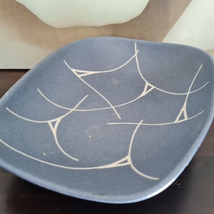 Schlossberg Bowl Ceramic Scratch Decor Design Spurhauer 50s
