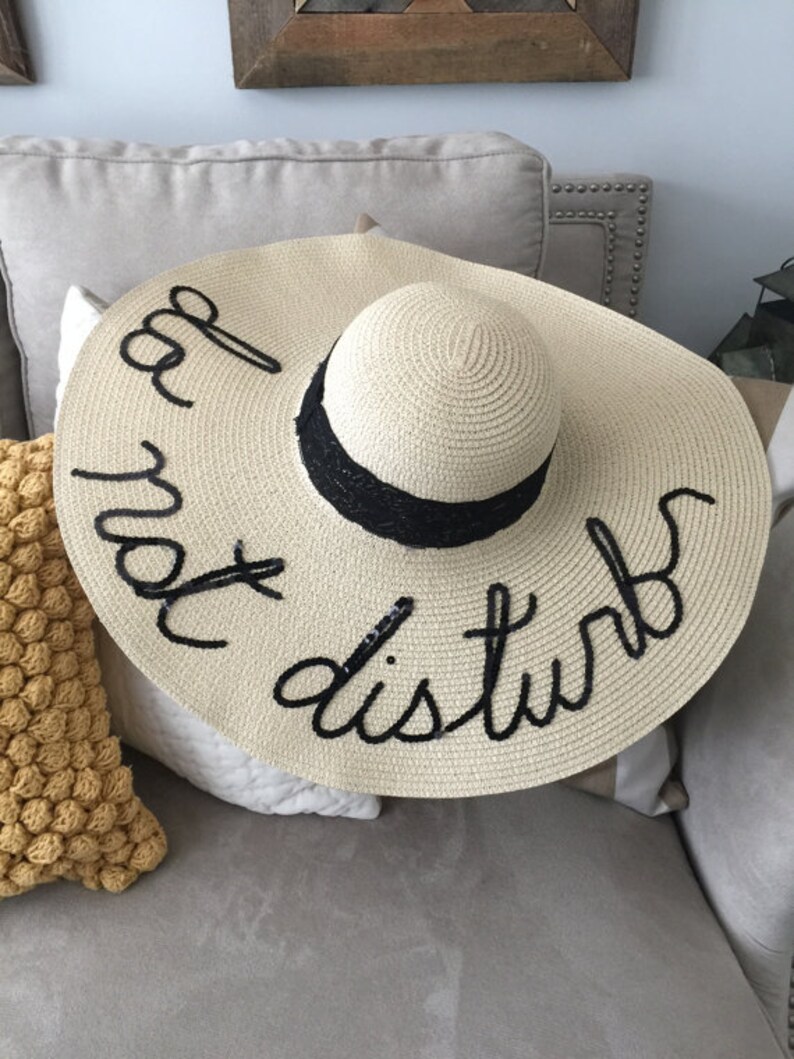 Lifes a Beach Hat Rose All Day Hat Do Not Disturb Hat Straw Etsy