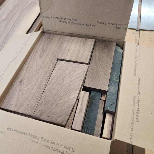 Box Of 16 Long Black Walnut Boards - Rustic Wood For Crafts, Kiln Dried, Approx 16" Long, 2" Wide, 3/4" Thick - View #6