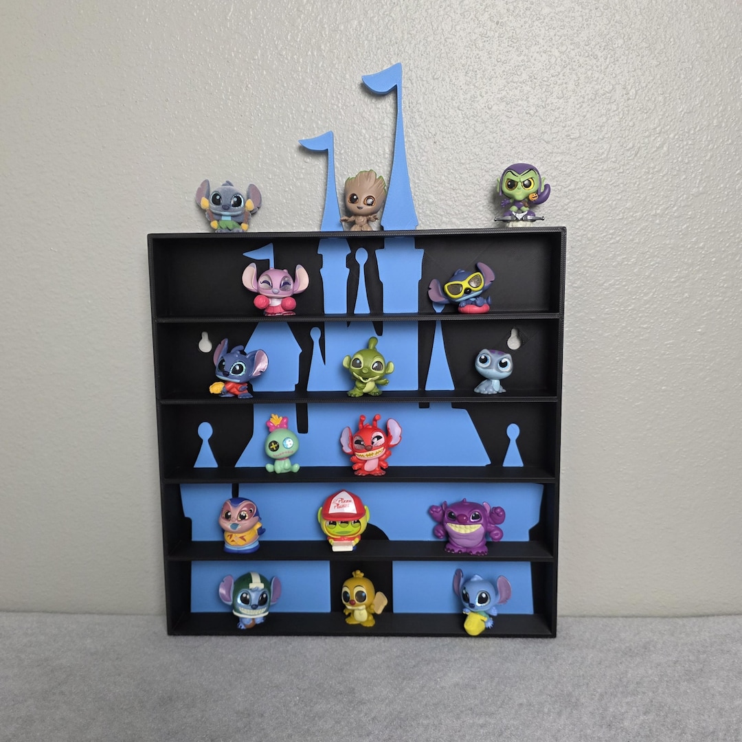 Magic Kingdom Castle Shelf: Light Blue Mini Figures Display - Etsy