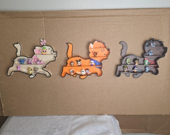 Cats Doorables Shelves Set | Marie, Toulouse & Berlioz Mini Figure Display | Aristocats Collectible Shelf