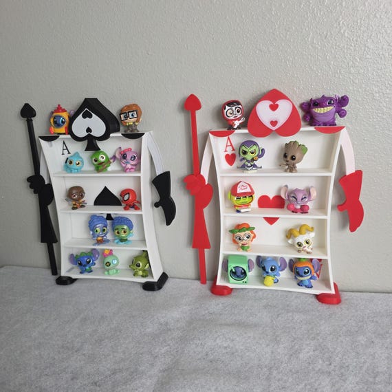 Card Soldiers Mini Display Shelf: Ace of Hearts or Spades Doorables Shelf