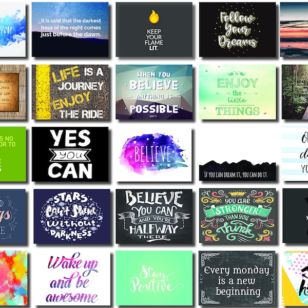 Mini motivational & Inspirational  note card perfect for parents, teachers, coaches for lunchboxes, backpacks or just becuase!