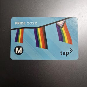 2022 Los Angeles PRIDE Rainbow Metro TAP Card